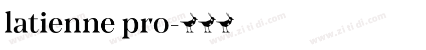 latienne pro字体转换